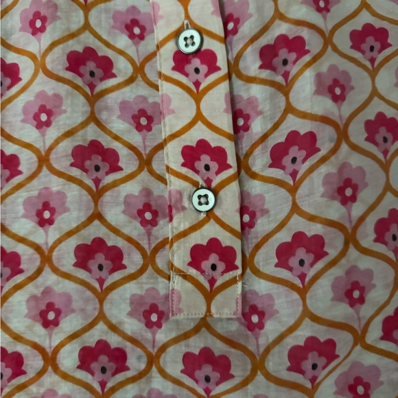 Cabi lyocell sleeveless floral print top medium - Picture 6 of 8